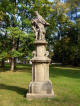 JN-Czechy-Teplice: barokowa rzeĽba Jana N. w ogrodach zamkowych, 1716 (fot: J.B. z Kłodzka, 2015-10-04)